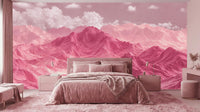 Abstract Pink wallpaper for Bedroom