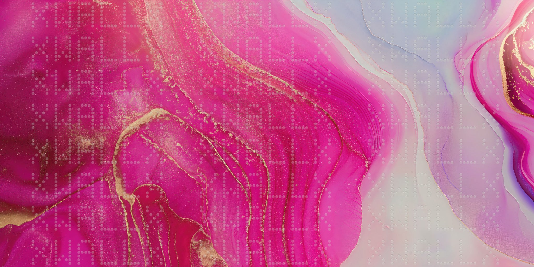Vibrant Pink Abstract Waves Wallpaper