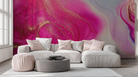 Abstract Pink wallpaper for Living Room