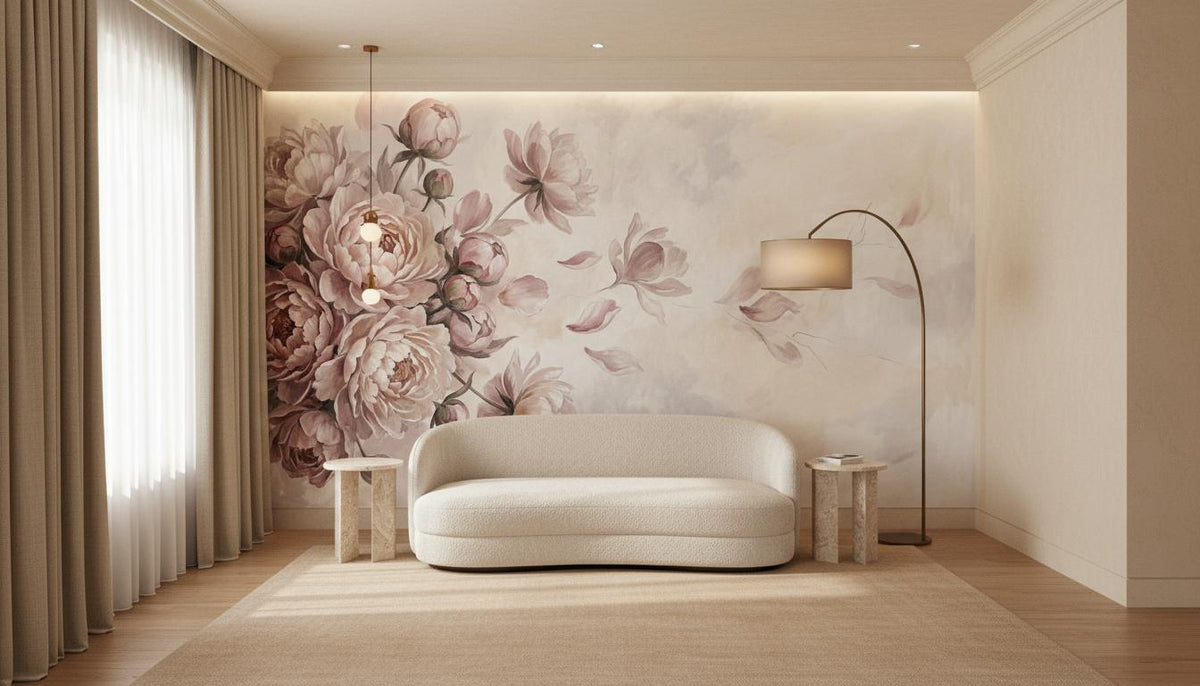 Art Nouveau Pink wallpaper for Bedroom