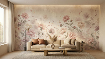 Art Nouveau Pink wallpaper for Bedroom
