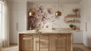 Art Nouveau Pink wallpaper for Kitchen
