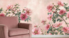 Botanical Pink wallpaper for Bedroom