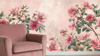 Botanical Pink wallpaper for Bedroom