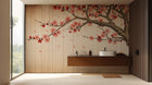 Contemporary Pink wallpaper for Bathroom