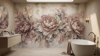 Contemporary Pink wallpaper for Bathroom