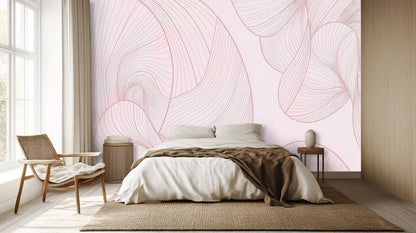 Contemporary Pink wallpaper for Bedroom