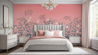 Contemporary Pink wallpaper for Bedroom