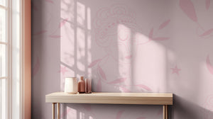Contemporary Pink wallpaper for Bedroom