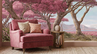 Contemporary Pink wallpaper for Bedroom