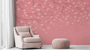 Contemporary Pink wallpaper for Bedroom