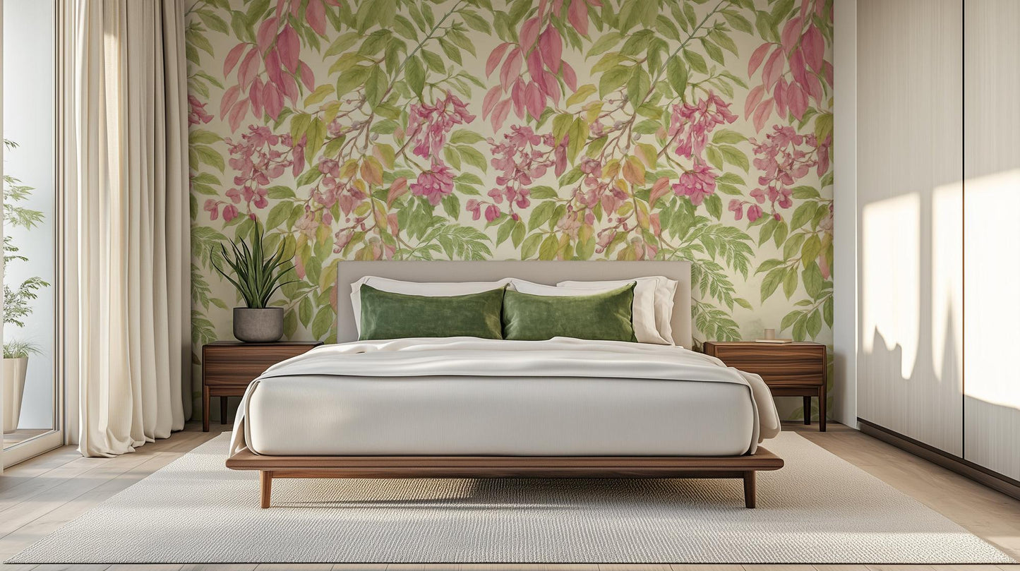 Contemporary Pink wallpaper for Bedroom