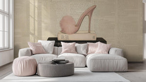 Contemporary Pink wallpaper for Bedroom