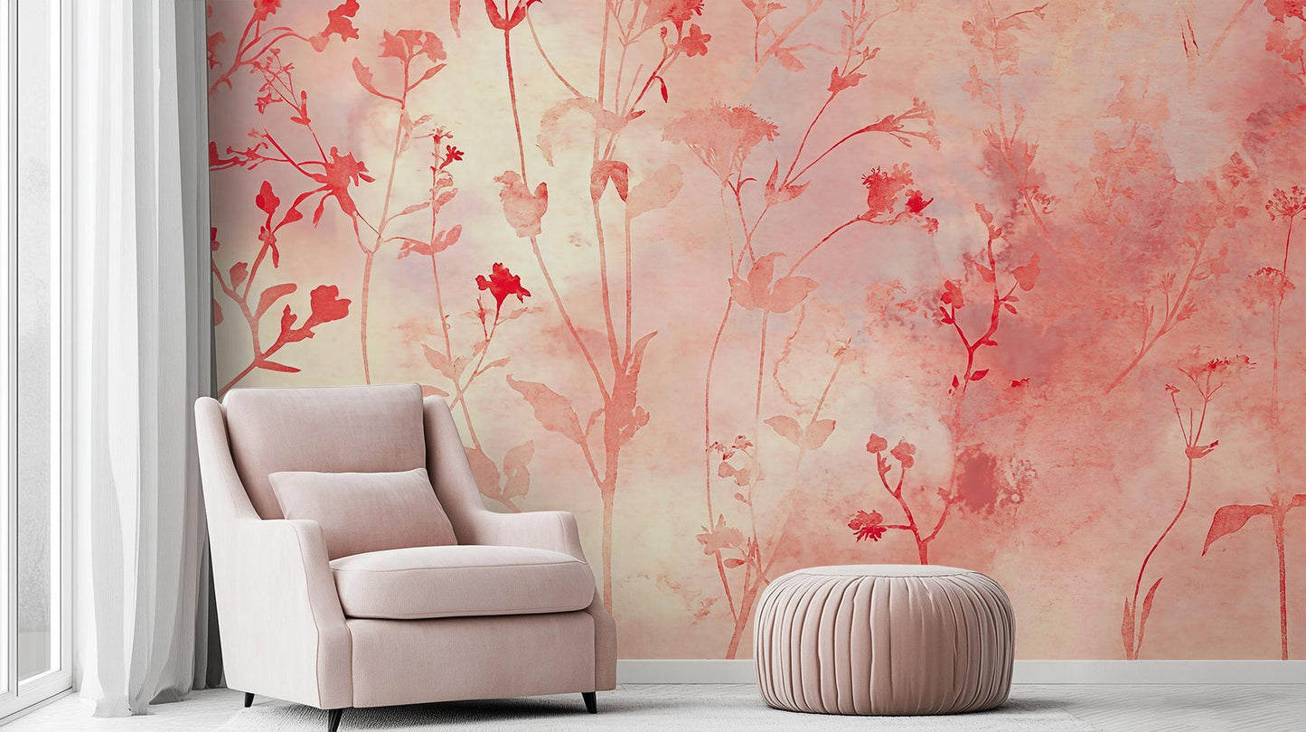 Contemporary Pink wallpaper for Bedroom