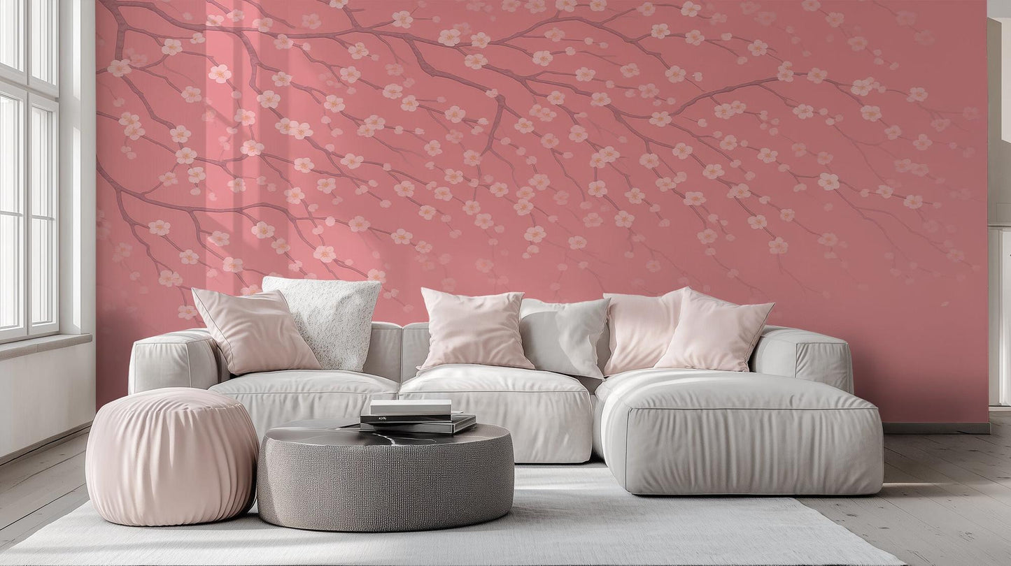 Contemporary Pink wallpaper for Bedroom
