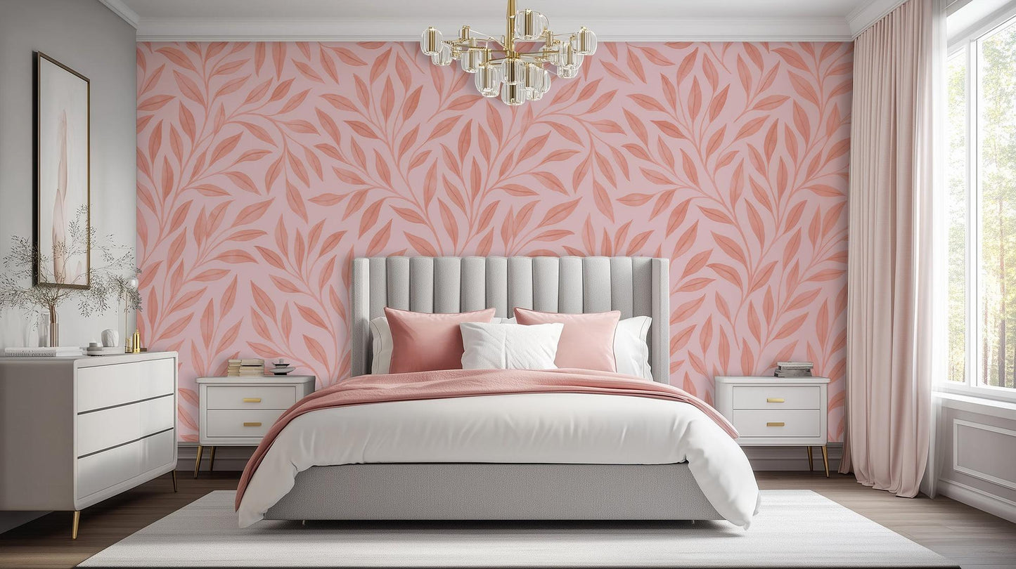 Contemporary Pink wallpaper for Bedroom