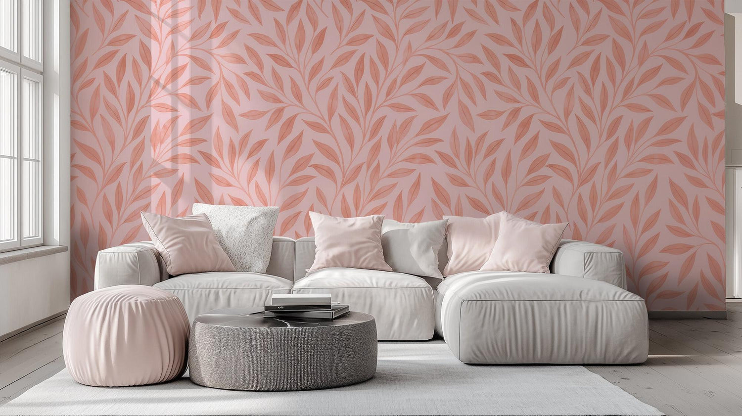 Contemporary Pink wallpaper for Bedroom