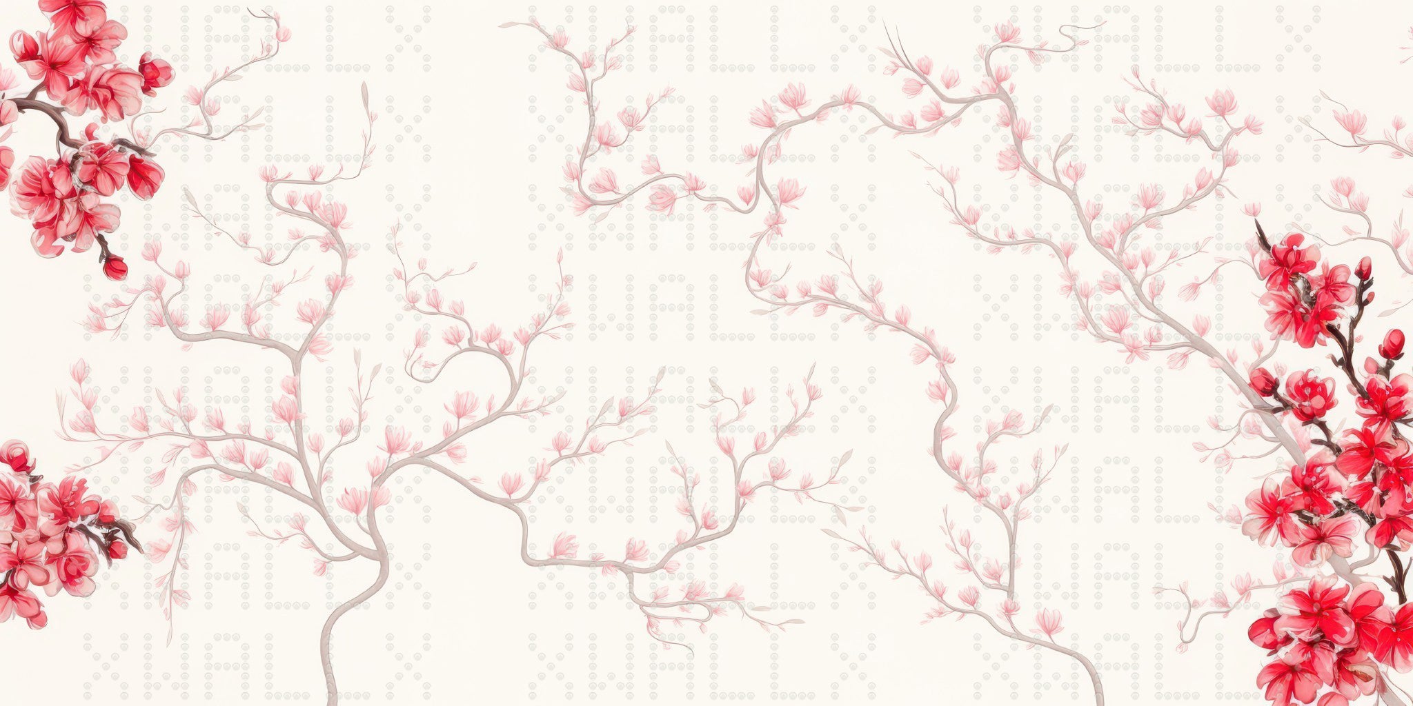 Delicate Pink Blossom Branch Wallpaper