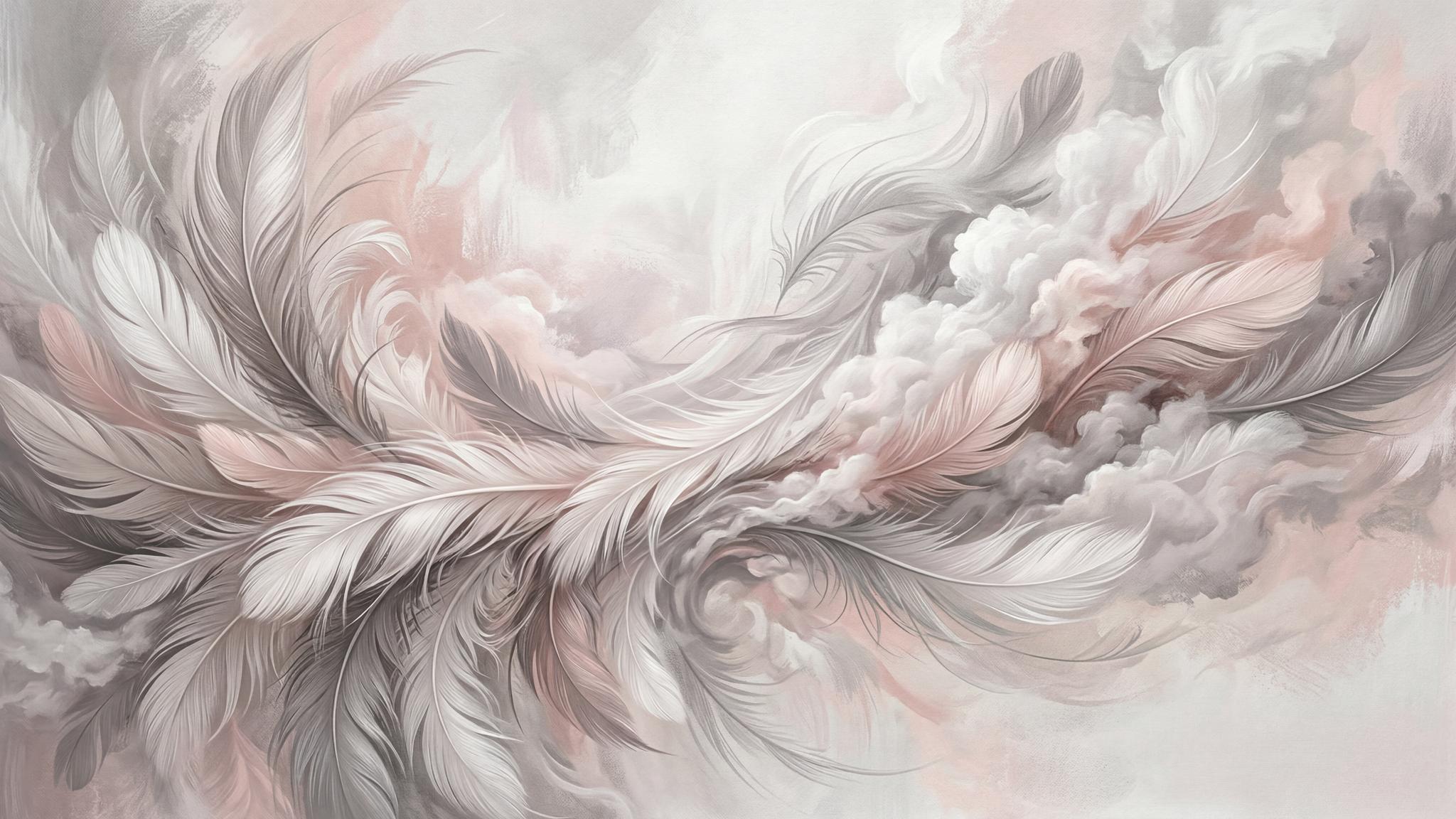 Soft Feathered Breeze Wallpaper