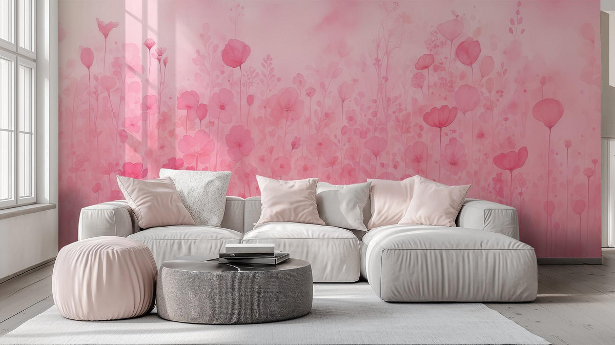 Contemporary Pink wallpaper for Bedroom
