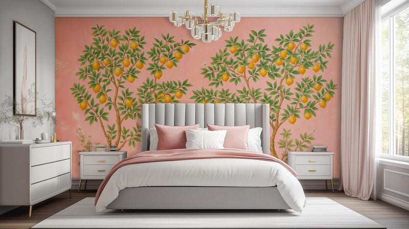 Contemporary Pink wallpaper for Bedroom