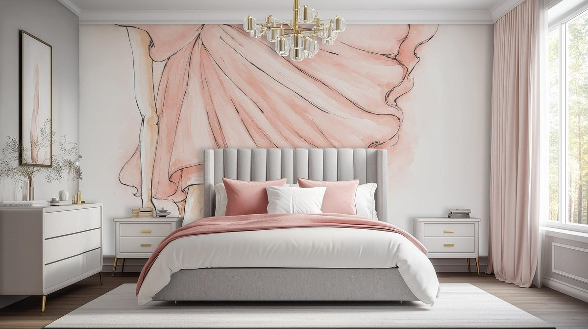 Contemporary Pink wallpaper for Bedroom