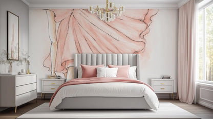 Contemporary Pink wallpaper for Bedroom