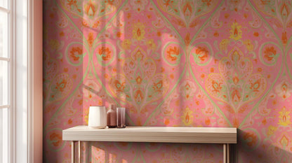 Contemporary Pink wallpaper for Bedroom