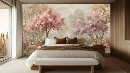 Contemporary Pink wallpaper for Bedroom