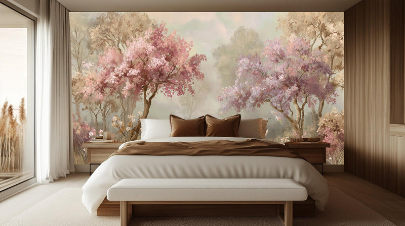Contemporary Pink wallpaper for Bedroom