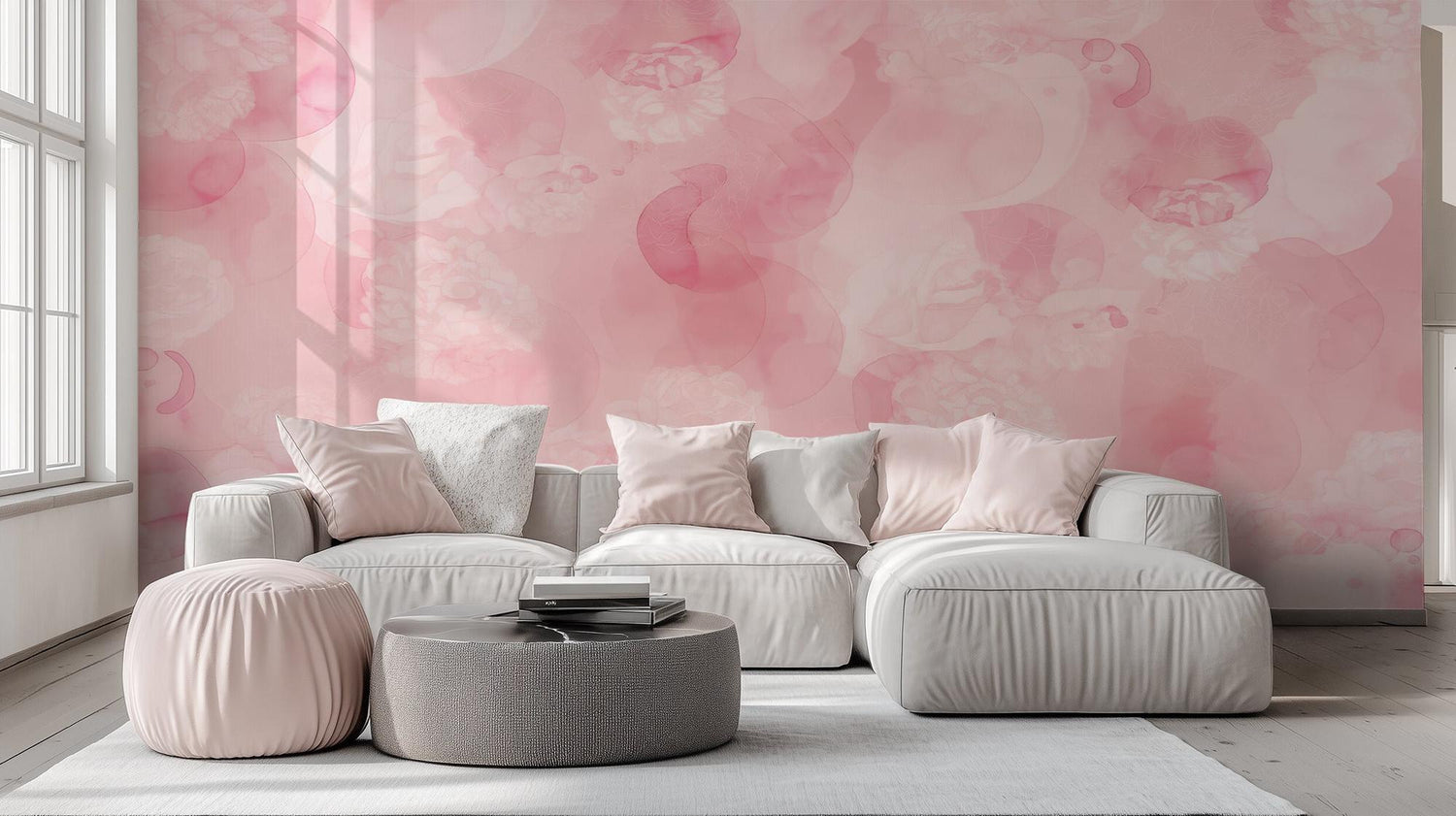 Contemporary Pink wallpaper for Bedroom