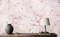 Contemporary Pink wallpaper for Bedroom