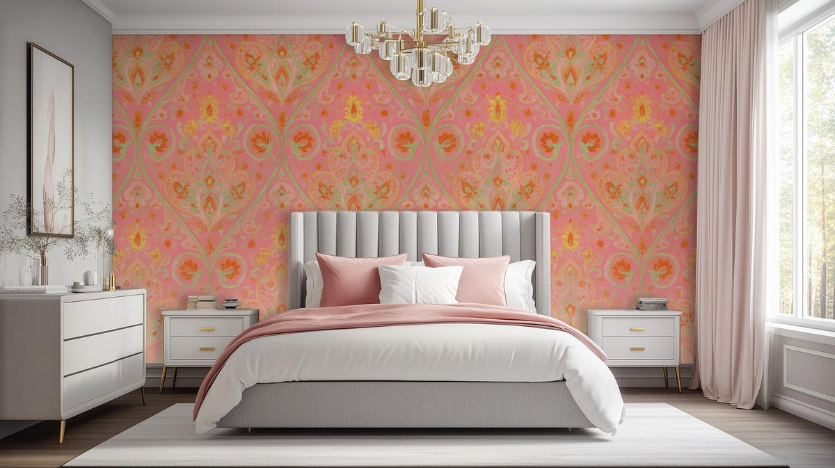 Contemporary Pink wallpaper for Bedroom