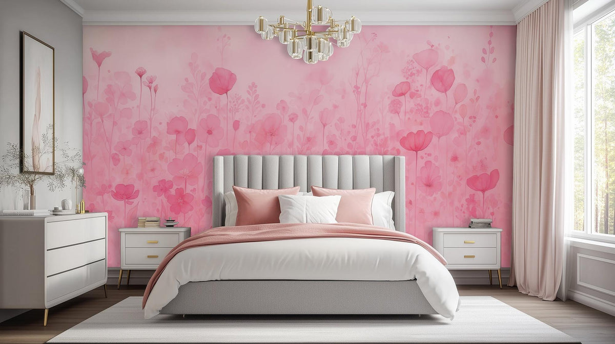 Contemporary Pink wallpaper for Bedroom