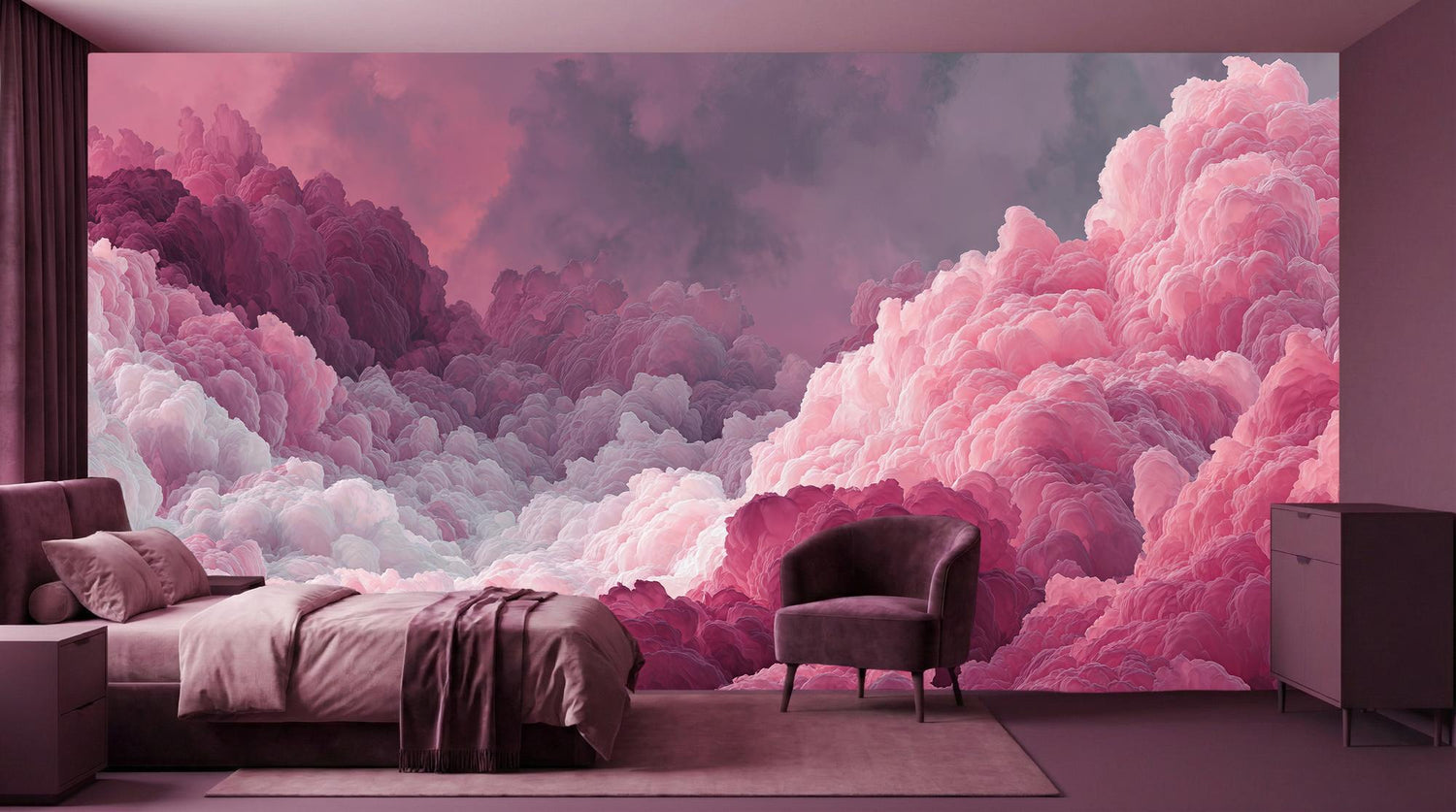 Contemporary Pink wallpaper for Bedroom