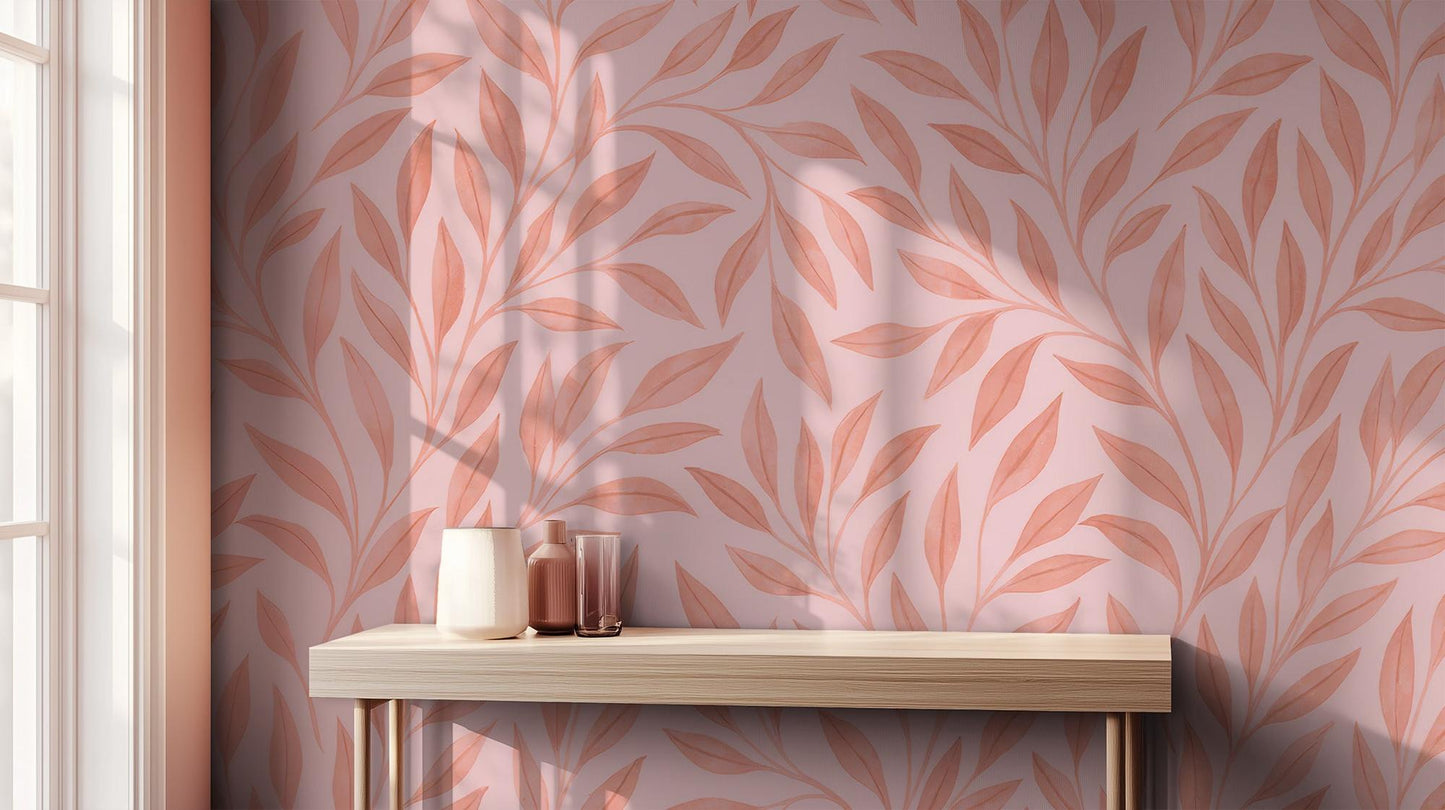 Contemporary Pink wallpaper for Bedroom