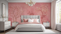 Contemporary Pink wallpaper for Bedroom