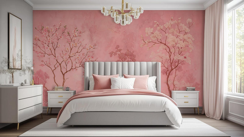 Contemporary Pink wallpaper for Bedroom