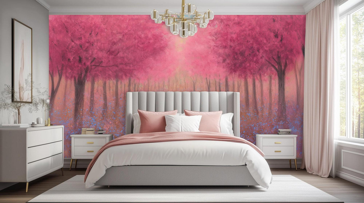 Contemporary Pink wallpaper for Bedroom