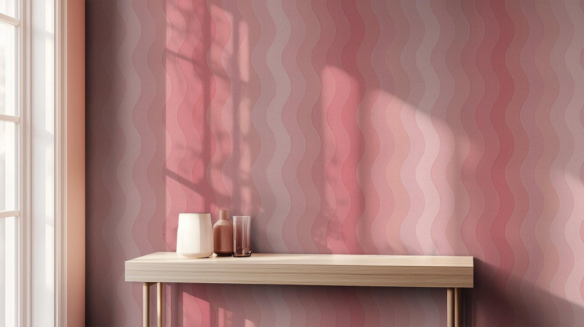 Contemporary Pink wallpaper for Bedroom