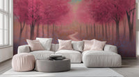 Contemporary Pink wallpaper for Bedroom