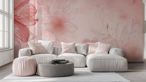 Contemporary Pink wallpaper for Bedroom