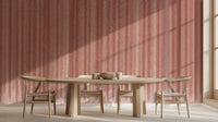 Contemporary Pink wallpaper for Dining Room