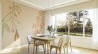 Contemporary pastel Pink wallpaper for Dining Room