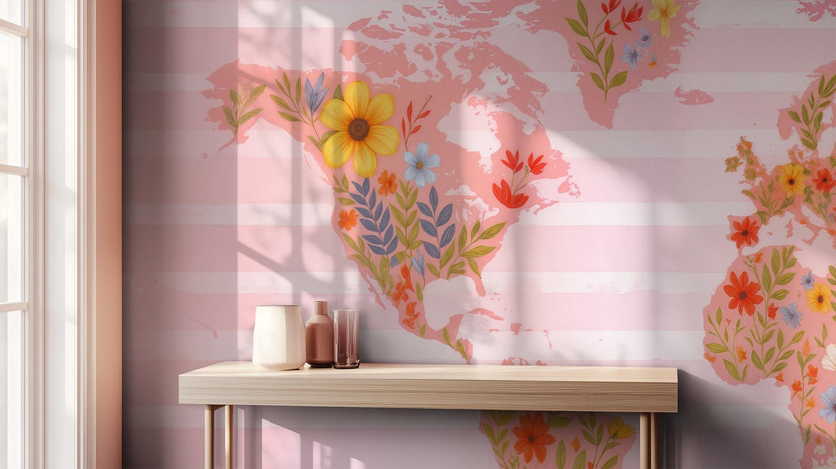 Contemporary Pink wallpaper for Kids