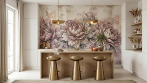 Contemporary Pink wallpaper for Kitchen