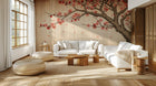 Contemporary Pink wallpaper for Living Room