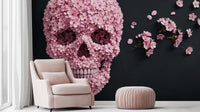 Contemporary Pink wallpaper for Living Room