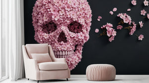 Contemporary Pink wallpaper for Living Room
