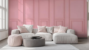 Contemporary Pink wallpaper for Living Room